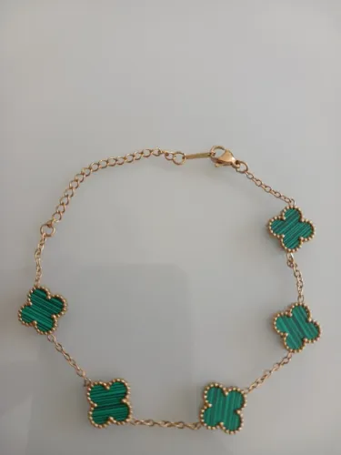 Kit Pingente 2 Brincos Anel + Pulseira Dourado Com Pedras Verdes