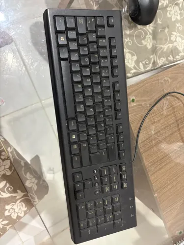 Kit Teclado + Mouse USB com Fio + Placa de Rede PCI - Funcionando