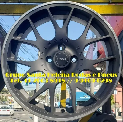 Roda esportiva aro 17 furação 4x100 VW Gol GM Corsa Celta Fiat Argo Renault 10x sem Juros