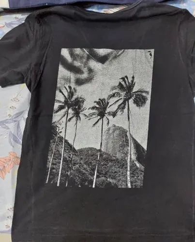 Camisa malha algodao tamanho G estado de novas