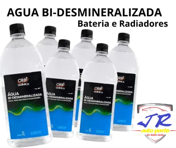Água Bi-Desmineralizada Para Baterias E Radiadores 1 Litro