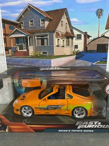 Miniatura Carro Toyota Supra Brian's - (1995) Velozes e Furiosos - 1:24 - Jada Toys
