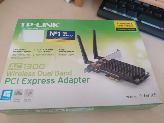Placa de Rede Wireless TP-Link Archer T6E AC1300 Dual Band