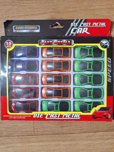 Carrinhos de Metal - 15 Peças - Super Poderosos