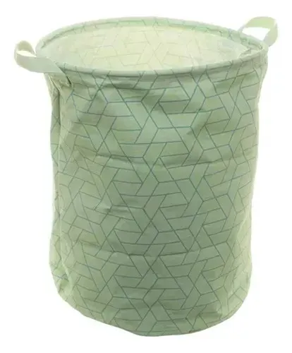 Cesto Dobrável Organizador Multiuso Decoração Redondo 35x45cm
