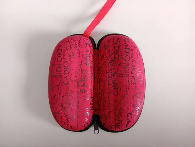 Estojo para Óculos 2 peças Vermelho com Fecho Zíper