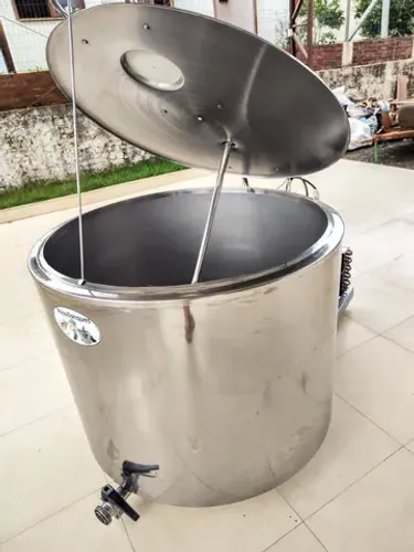 Tanque Maturação Açaí Caldas de Sorvetes Gelatos Tina 500 Litros de Resfriamento  Leite 