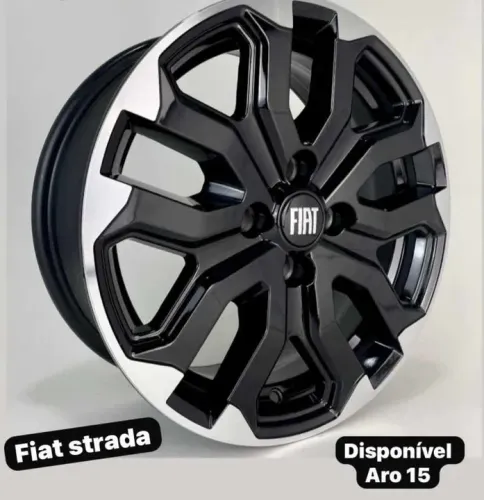 Rodas da Strada diamantadas aro15 novas em até 10x de R$245,00 no cartão de crédito 