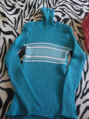 blusa de lã azul