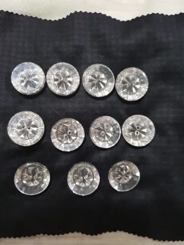 Botões de Cristal Transparente lapidados importadospara Costura