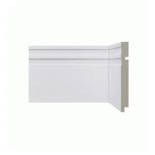 Rodapé 15cm Moderna 2,4 metros  branco Santa Luzia