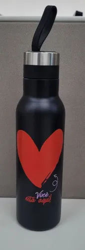 Garrafa Térmica com Design Romântico 500ml