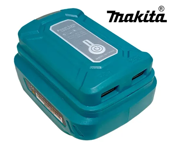 Adaptador USB + Super Lanterna para baterias Makita, Modelo 2025 carga rápida por ACC