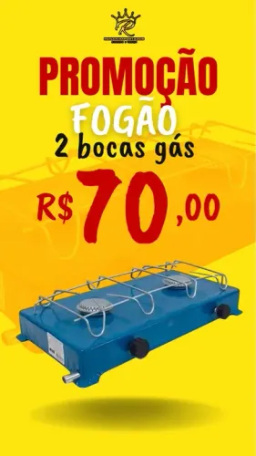 Fogão 2 bocas a gás