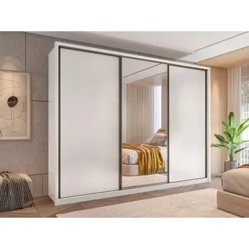 Roup Amara Mdf 3p de Correr - Branco