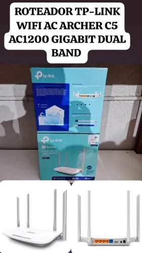 ROTEADOR TP-LINK ARCHER AC1200 DUAL BAND 1200MBPS COR BRANCO