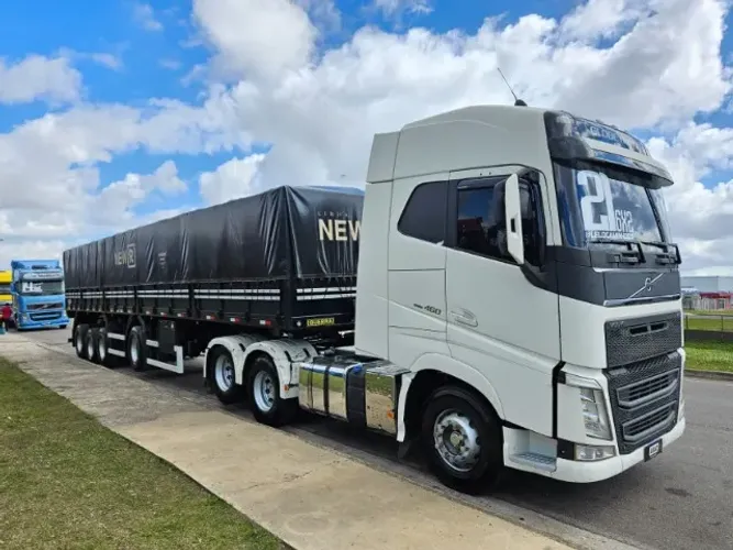 FH 460 6x2 Globetrotter Ano 21 Euro 5 REPASSE + 4 Eixo Guerra 13.5m comp naval sem pneus