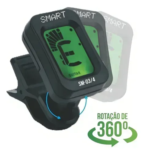 Afinador Digital Violão Cavaquinho Ukulele Violino Sm03/4