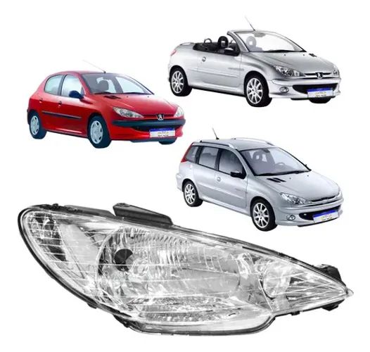 Farol Peugeot 206 2000 2001 2002 2003 2004 2005 A 2010 L.d Direito