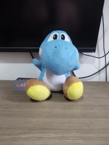 Super Mario World 2 - Pelúcia Yoshi Azul