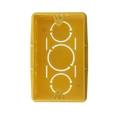Caixinha de luz 4x2 Amarela Tomadas Interruptores plafons luminarias lampadas
