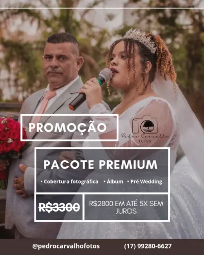 Cobertura Fotográfica para Casamentos - Oferta Especial!<br>