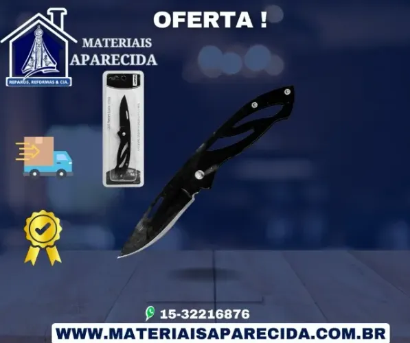 Canivete Estreito Preto Top Casa TC437