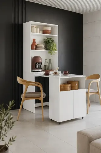 Mesa Dobrável Dueto Branco