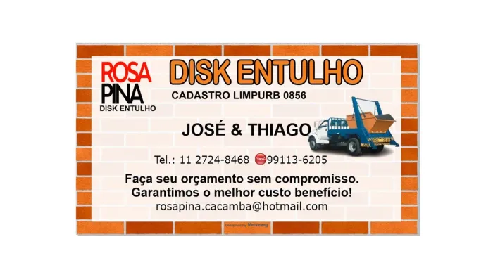 Locação caçamba de entulho zona leste SP