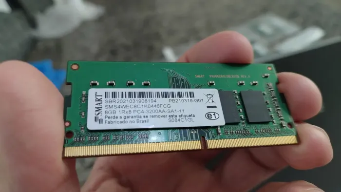 Memoria 8g ddr4 de 3200 Smart - seminovas -