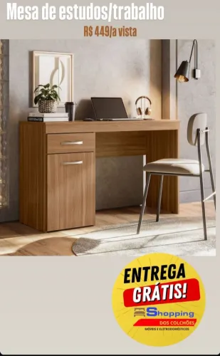 Mesa de Estudo/Trabalho - R$ 449 - Entrega Grátis!