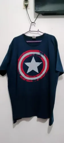 IBRECHÓ - CAMISETA CAPITÃO AMÉRICA - SEMI NOVA TAMANHO G