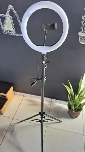 Ring Light, Iluminador 10 Polegadas Com Tripé De 2.10 Metros