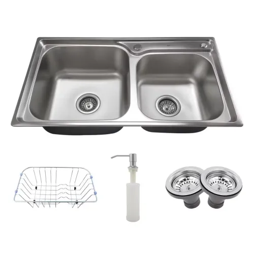 Cuba dupla de inox nova