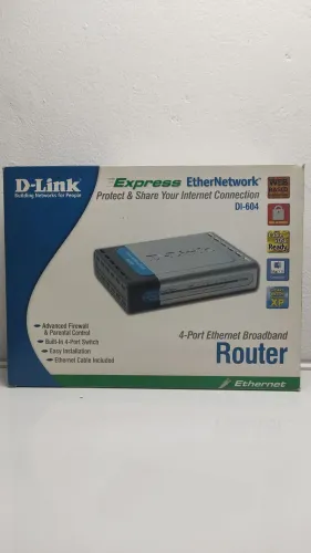 Roteador D-Link Express EtherNetwork DI-604 4 Portas