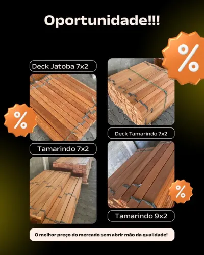 Deck Jatobá e Tamarindo em Oferta!