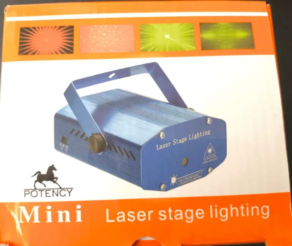 Raio Efeito Mini Laser e Led Mini Party Light