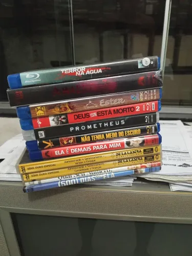 Lote de Blu ray e dvd