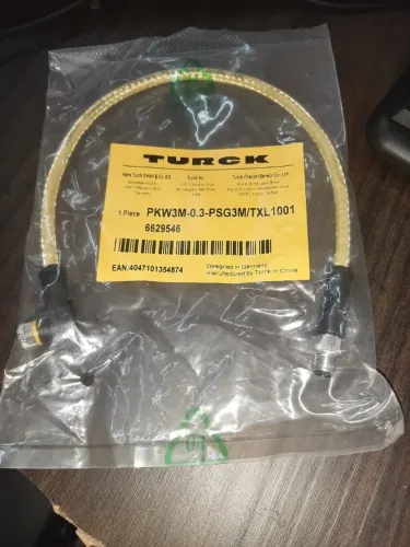 Cabo do atuador e sensor Turck para carro de passageiros 3M-0.3-PSG3M/TXL - Cabo do atuado