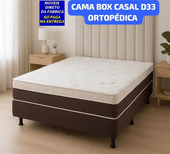 CAMA BOX CASAL ESPUMA D33