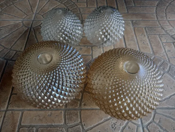 Globo de lustre usado antigo 