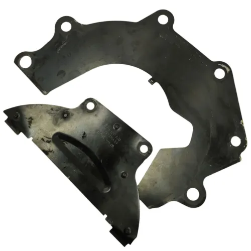 Par Flange Chapa Protetor Motor Vw Fox Polo 1.0 2009 2008 07
