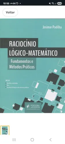 Livro Raciocínio Lógico-Matemático - Josimar Padilha