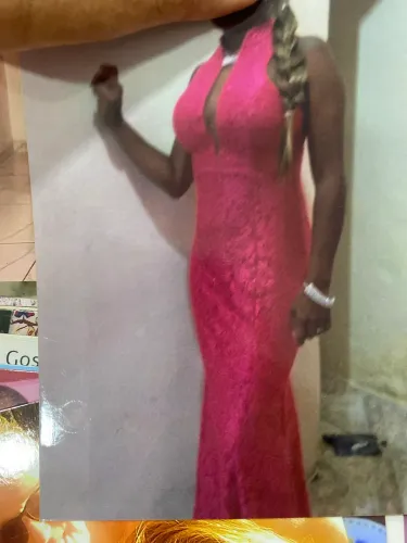 Vestido rosa com brilho