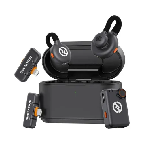 Microfone sem fio Hollyland Lark M2S Lavalier Ultimate Combo