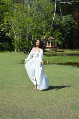Vestido branco pre wedding 