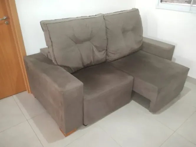 Sofá Aramis retrátil e reclinável D26 4POS FIBR 2,00m x 1,40