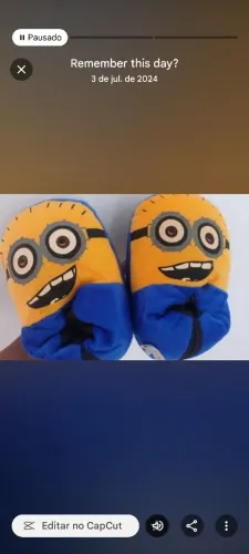 Pantufa infantil  minnios Nova 