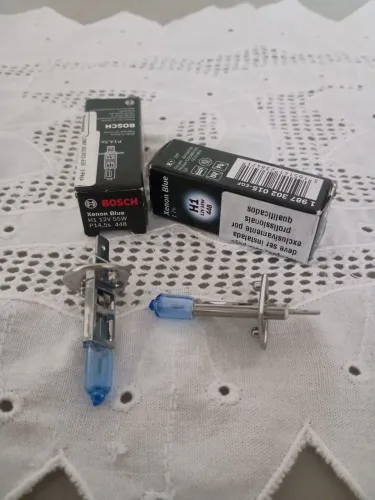 Par de Lâmpada Bosch Xenon H1 Bosch Xenon Blue - 12V 55W Halógena