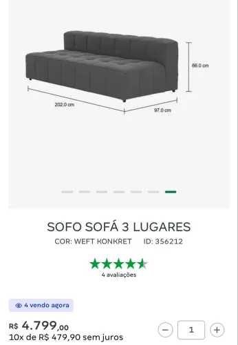 Vendo Sofá SOFO Usado p/ Reformar